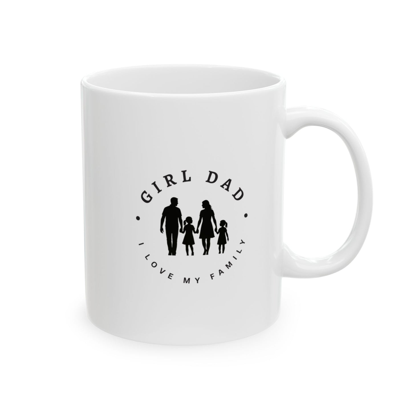 Girl Dad Ceramic Mug - Perfect Gift for Coffee Lovers, Home Office, Father's Day, Birthday, Personalized Gift