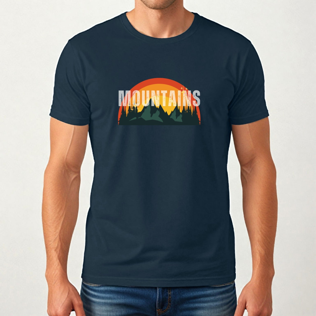 Mountains Vintage Sunset Tee
