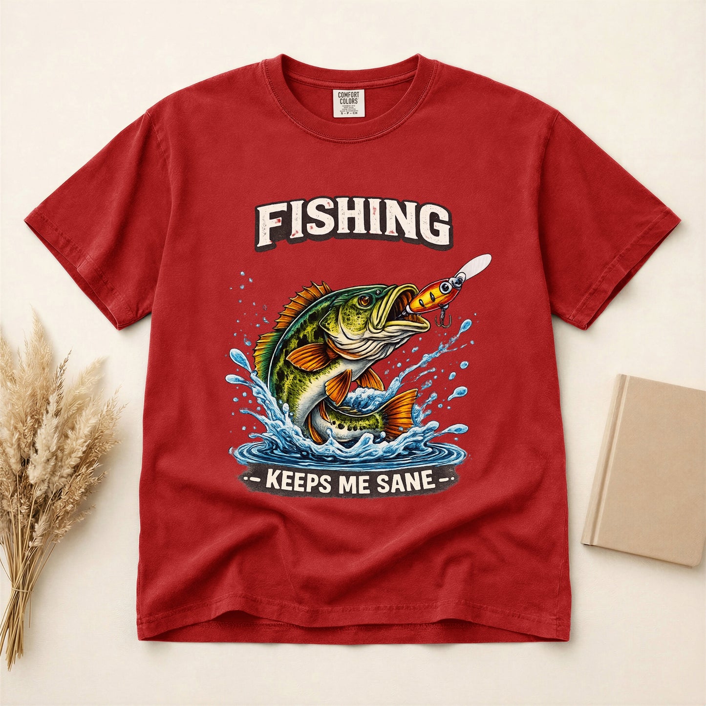 Funny Fishing shirt Fishing keeps me sane Fisherman T-shirt gift