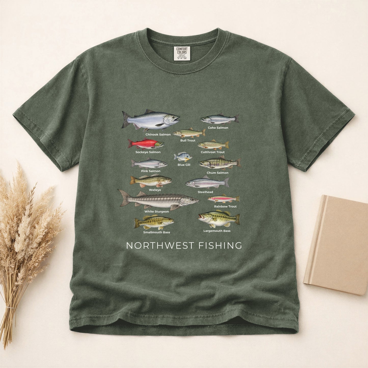 Fishing shirt for Northwest Fish Species T-Shirt gift for fishing lovers