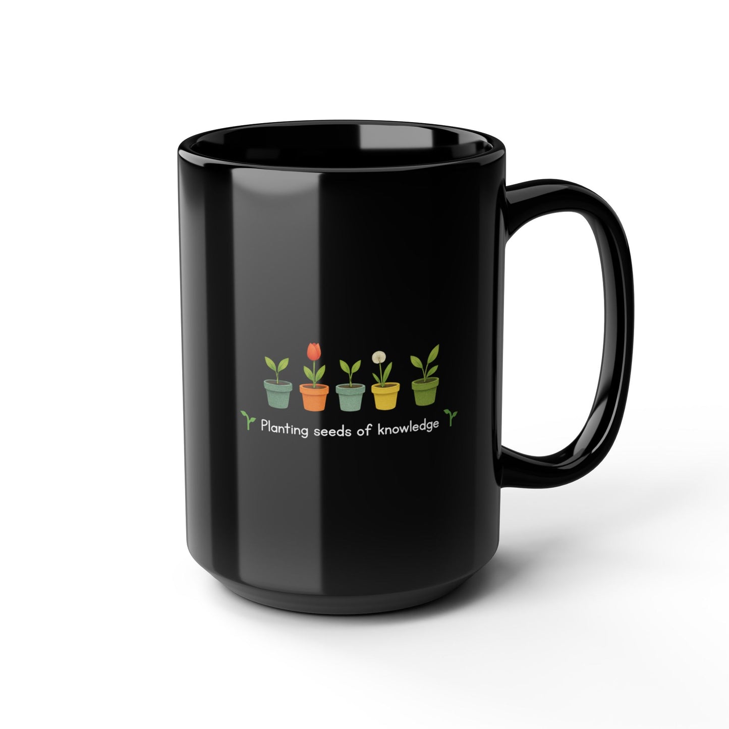 Planting Seeds of Knowledge Teacher Coffee Mug, Inspirational, Eco-Friendly Drinkware, Motivational Classroom Decor