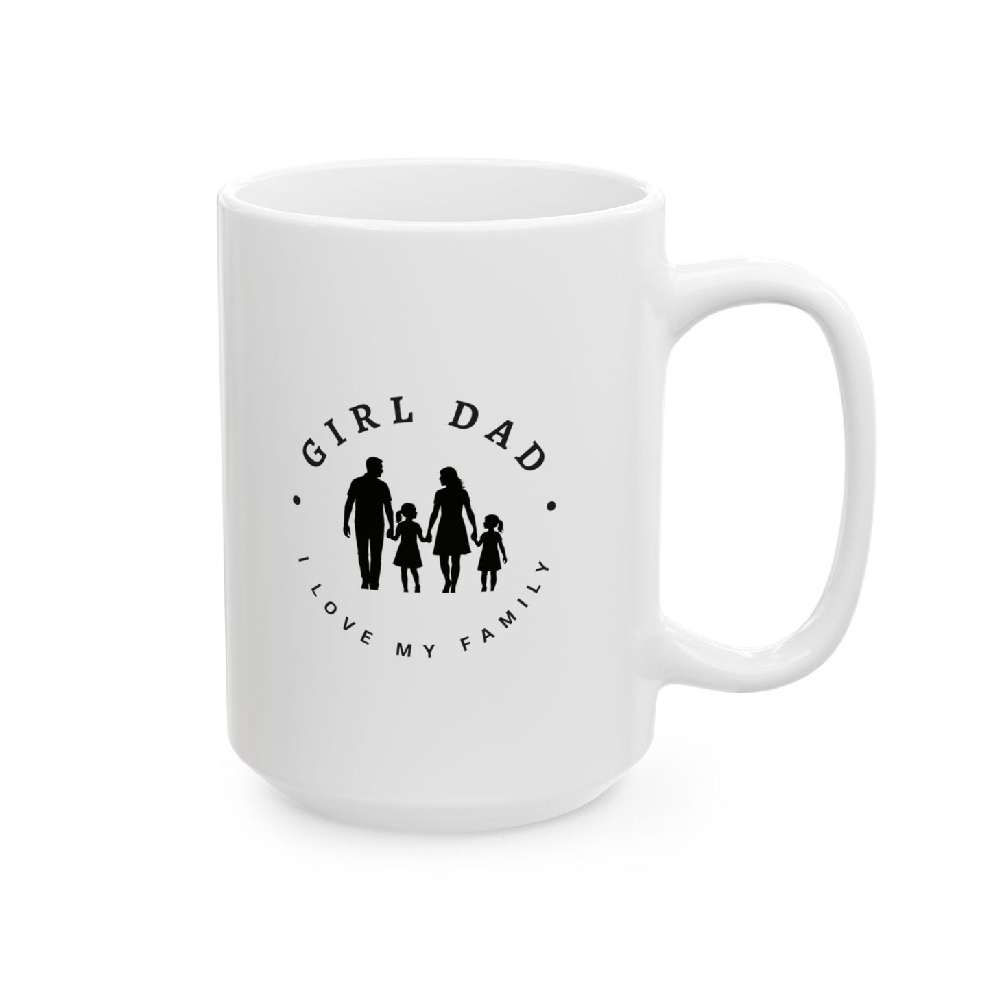 Girl Dad Ceramic Mug - Perfect Gift for Coffee Lovers, Home Office, Father's Day, Birthday, Personalized Gift