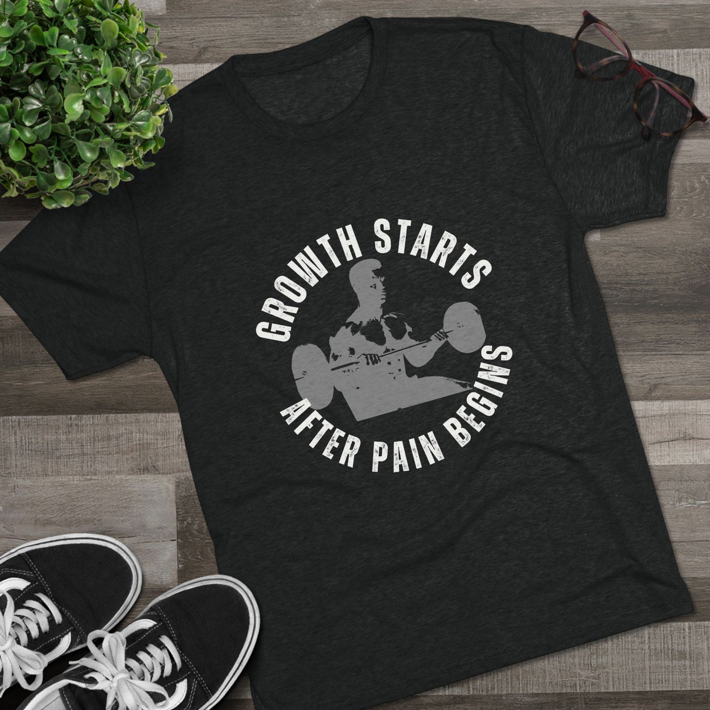 Growth Starts after Pain, LIFT, Motivational Fitness Tee, Workout Shirt, Gym Apparel, Gift for Gym Lovers