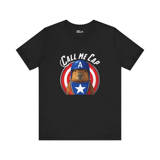 Capybara is Cap super hero t-shirt, Unisex Tee, Funny Capybara Shirt, Pet Lover Gift, Comic Fan Apparel