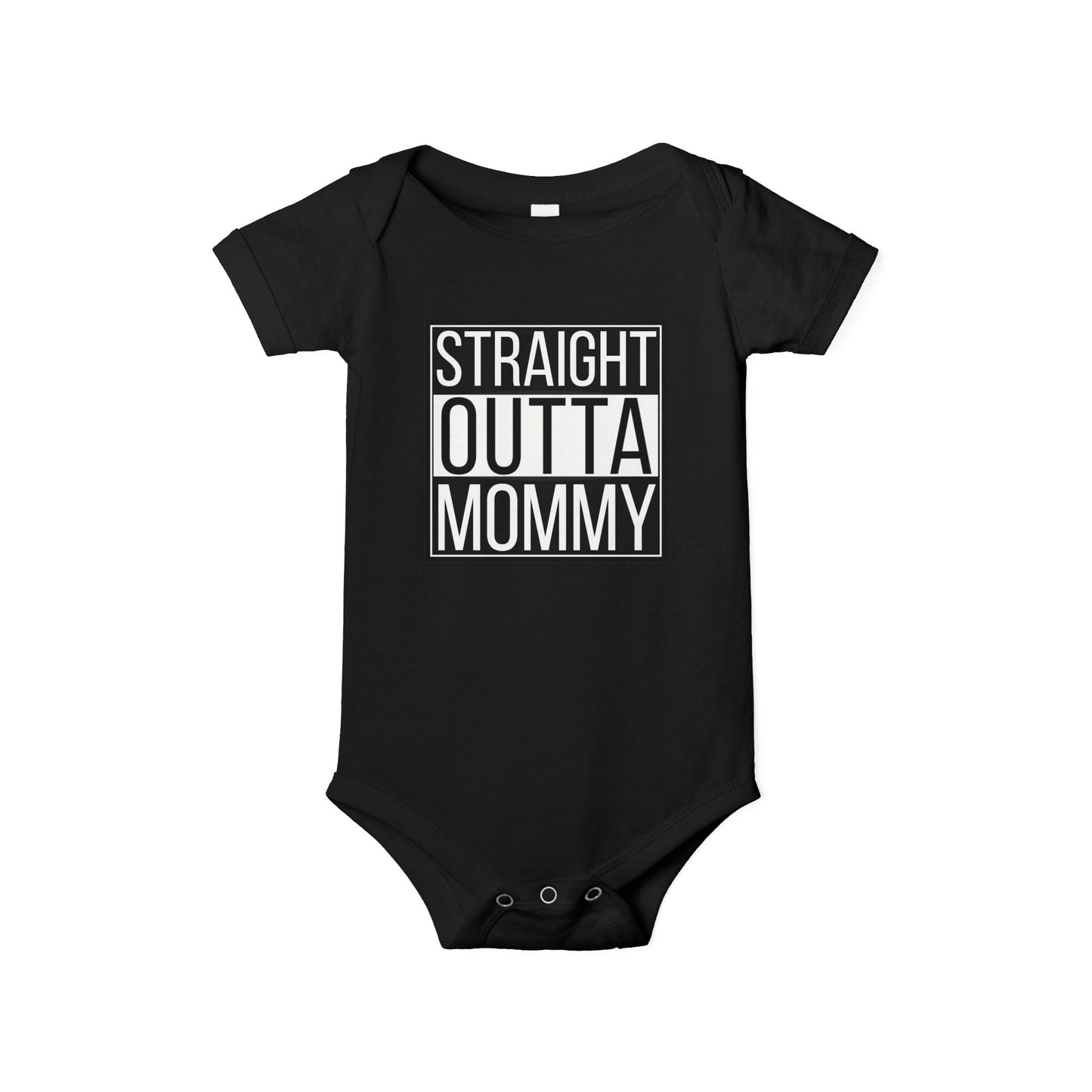 Infant Onesie "Straight Outta Mommy" — Funny Baby Bodysuit, Newborn Gift