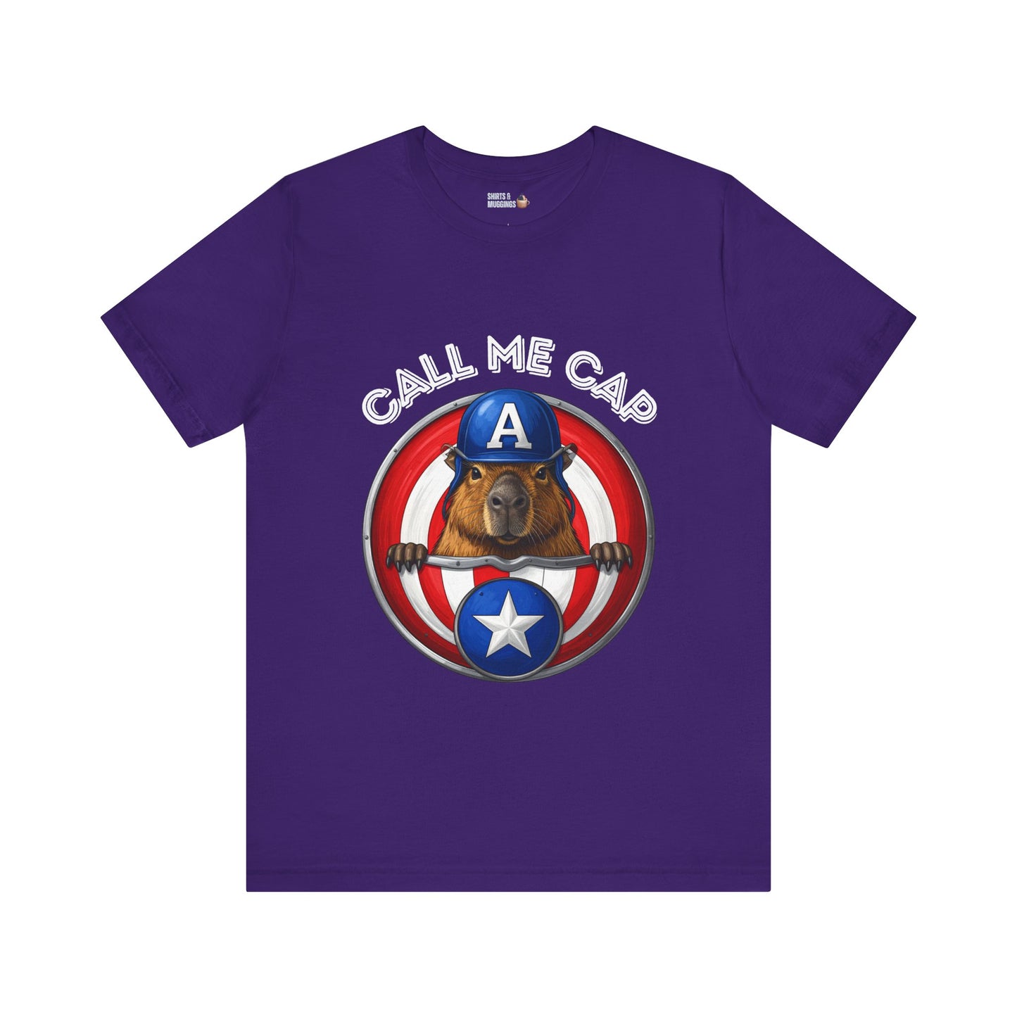 Call Me Cap Funny Capybara T-Shirt for Animal Lovers, Gift for Wildlife Fans, Fun Casual Wear, Birthday Gift