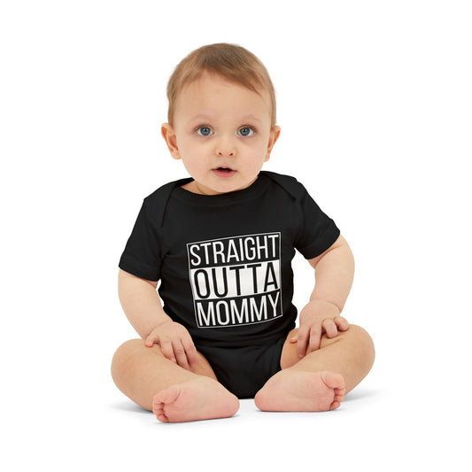 Infant Onesie "Straight Outta Mommy" — Funny Baby Bodysuit, Newborn Gift