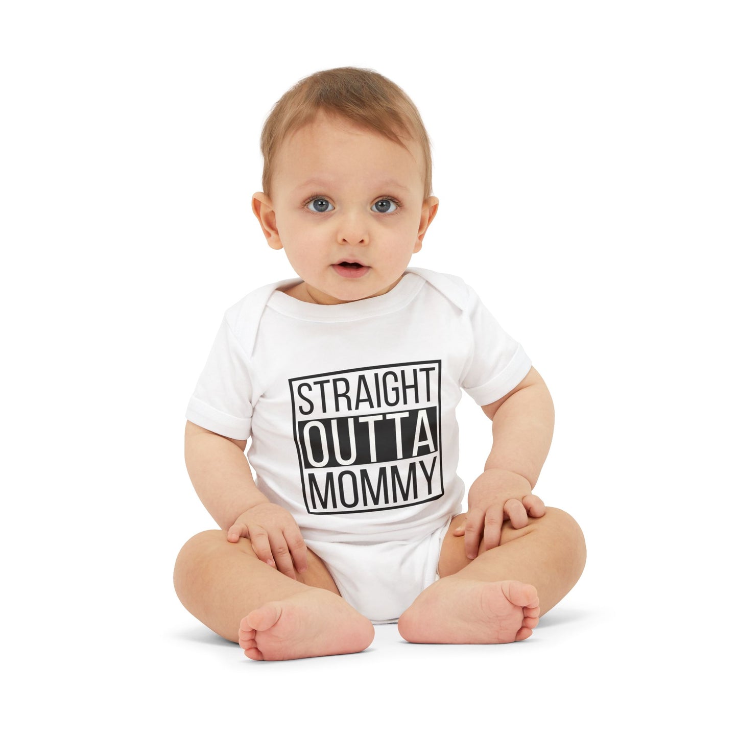 Infant Onesie "Straight Outta Mommy" — Funny Baby Bodysuit, Newborn Gift