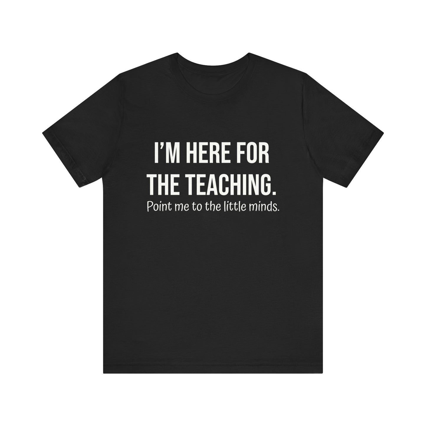 I'm here for the teaching, t-shirt for Teachers, Fun gift for educators, every day clothing