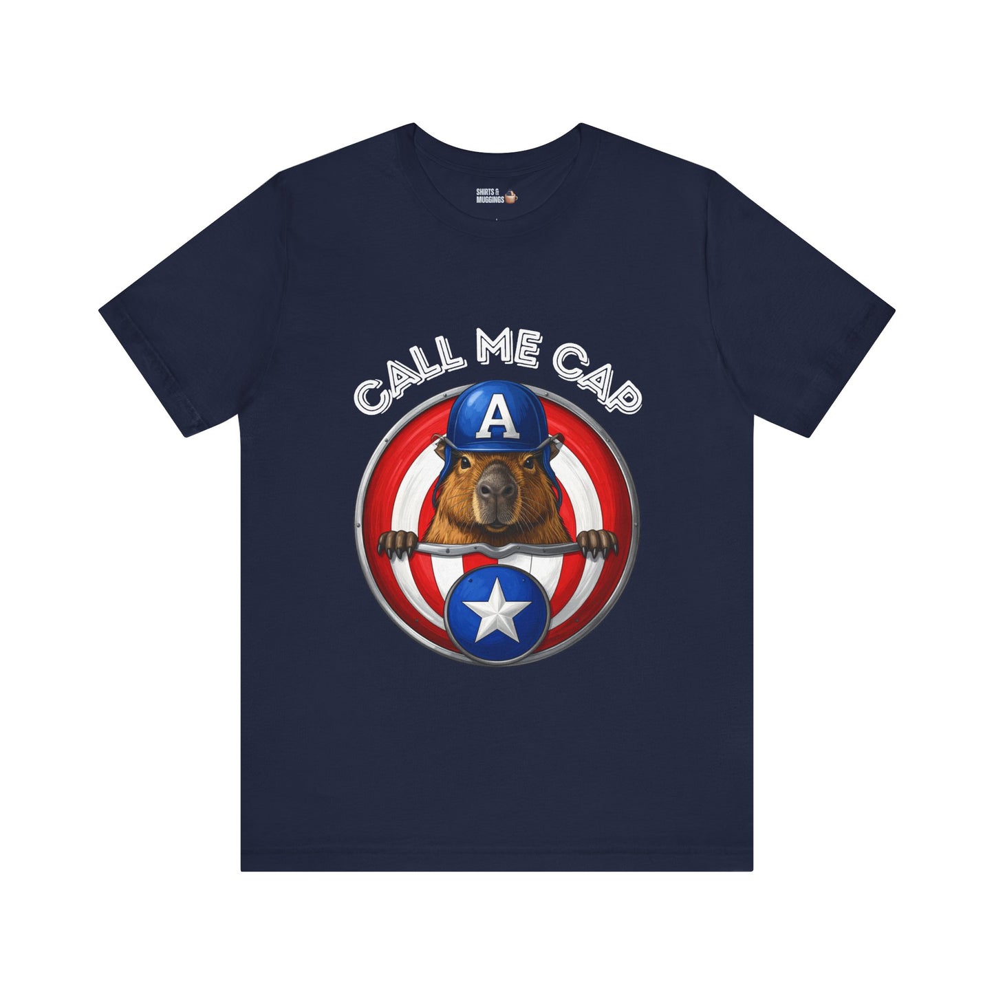 Call Me Cap Funny Capybara T-Shirt for Animal Lovers, Gift for Wildlife Fans, Fun Casual Wear, Birthday Gift
