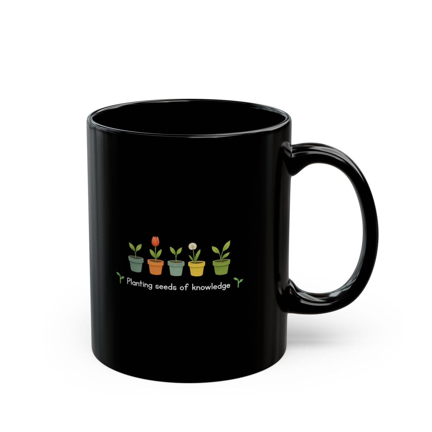 Planting Seeds of Knowledge Teacher Coffee Mug, Inspirational, Eco-Friendly Drinkware, Motivational Classroom Decor