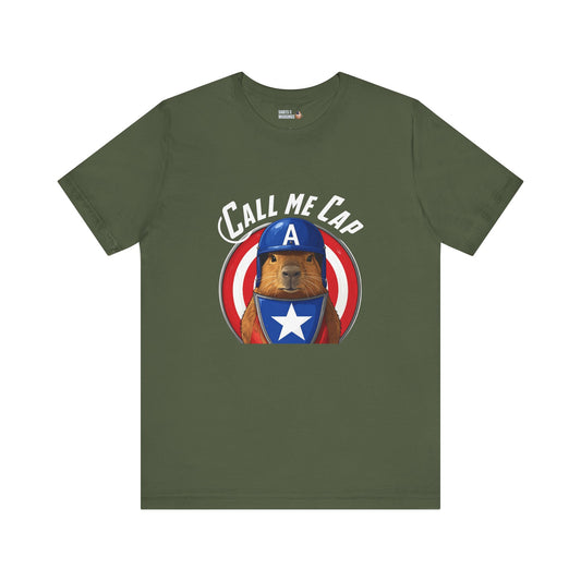 Capybara is Cap super hero t-shirt, Unisex Tee, Funny Capybara Shirt, Pet Lover Gift, Comic Fan Apparel