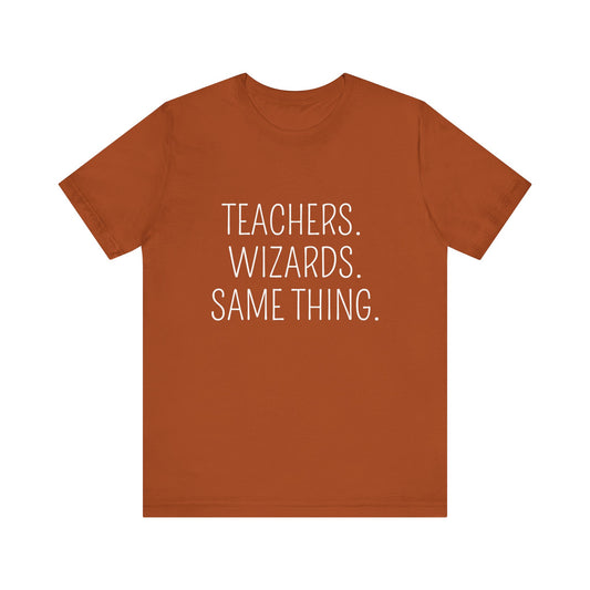 Teachers and Wizards, t-shirt for Teachers, Fun gift for educators, every day clothing