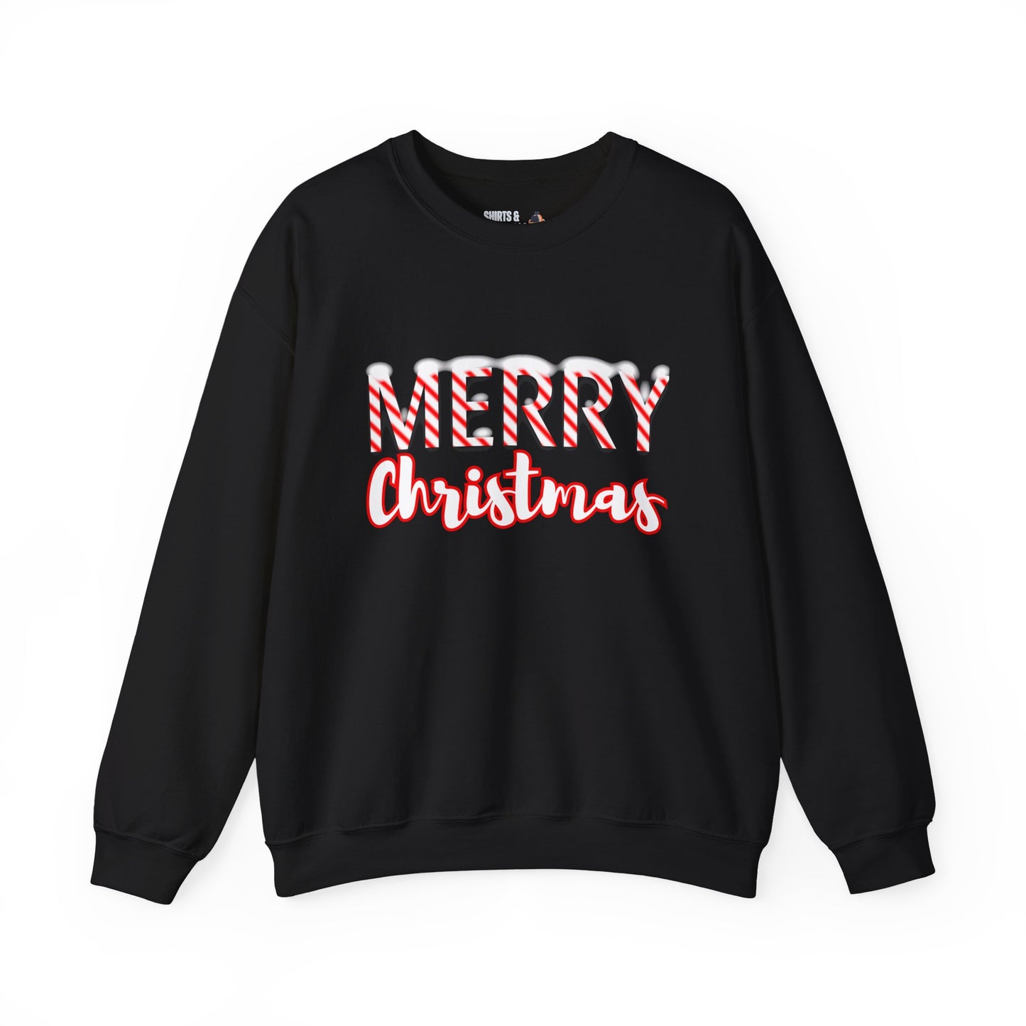 Merry Christmas Candy Cane Crewneck Sweatshirt