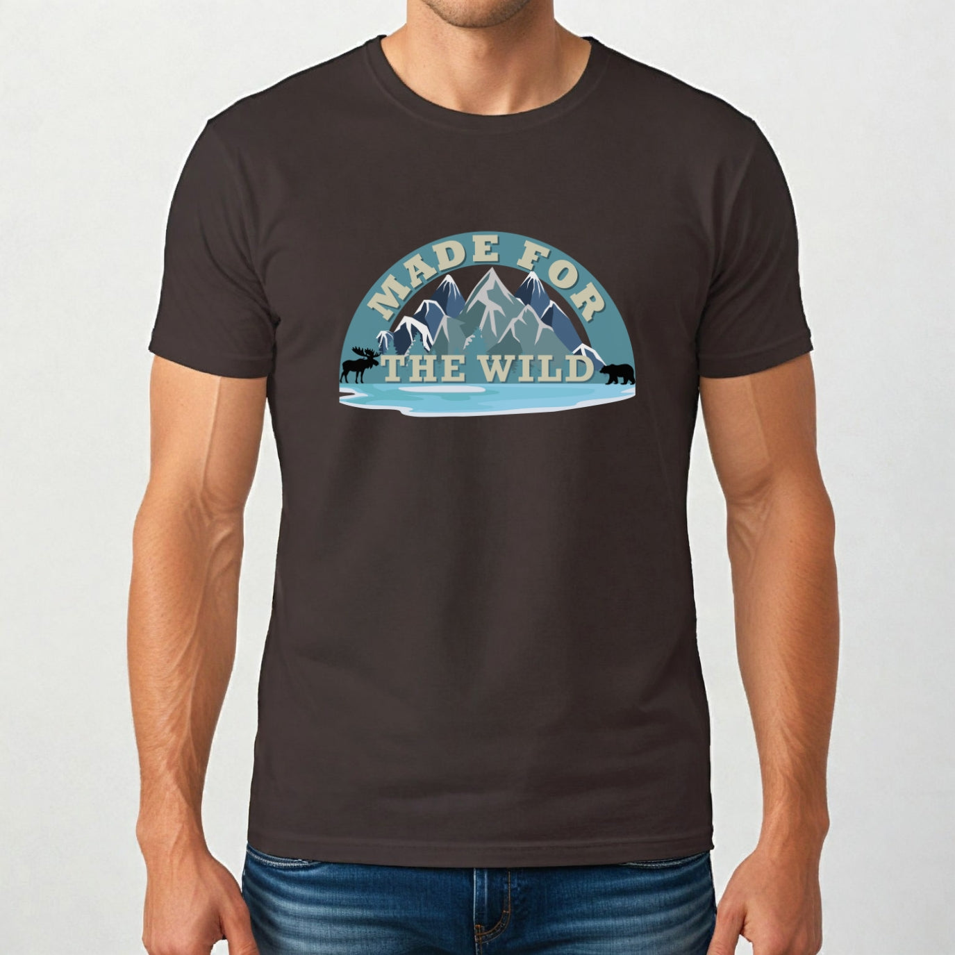 Made for the Wild Unisex Travel Shirt, Gift for Hikers, Nature Lover T-Shirt