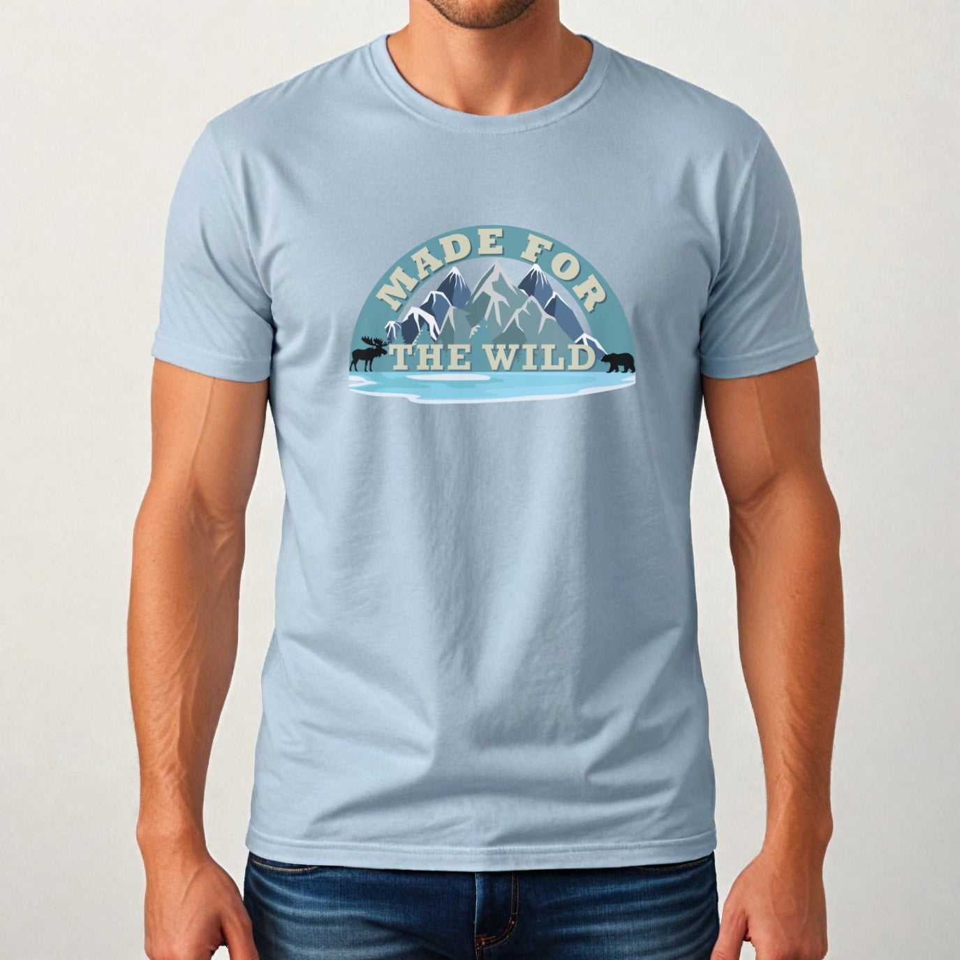 Made for the Wild Unisex Travel Shirt, Gift for Hikers, Nature Lover T-Shirt