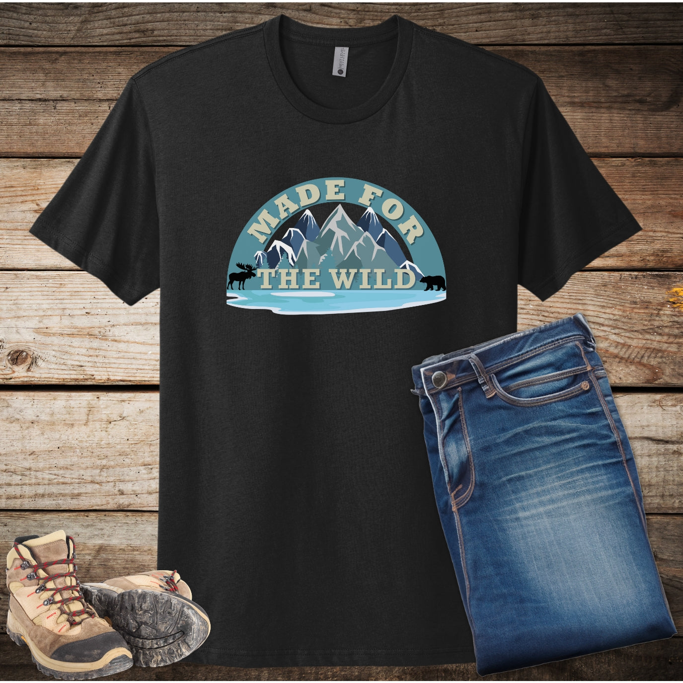 Made for the Wild Unisex Travel Shirt, Gift for Hikers, Nature Lover T-Shirt