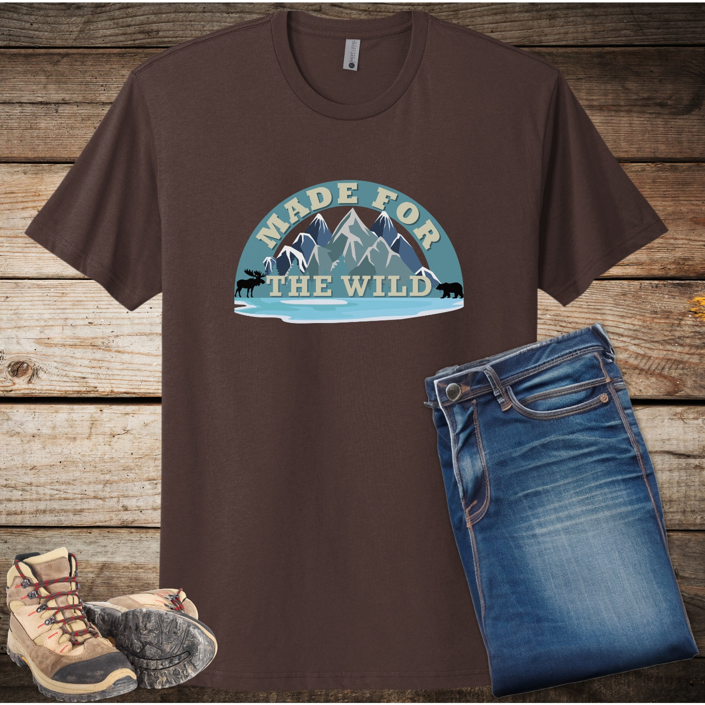 Made for the Wild Unisex Travel Shirt, Gift for Hikers, Nature Lover T-Shirt