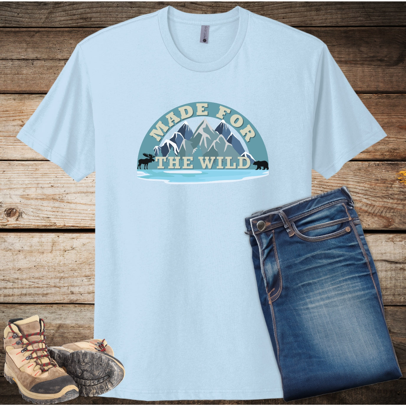 Made for the Wild Unisex Travel Shirt, Gift for Hikers, Nature Lover T-Shirt
