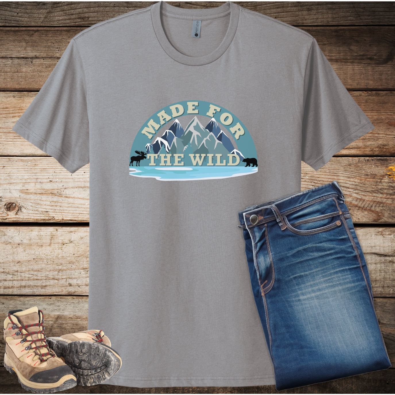Made for the Wild Unisex Travel Shirt, Gift for Hikers, Nature Lover T-Shirt