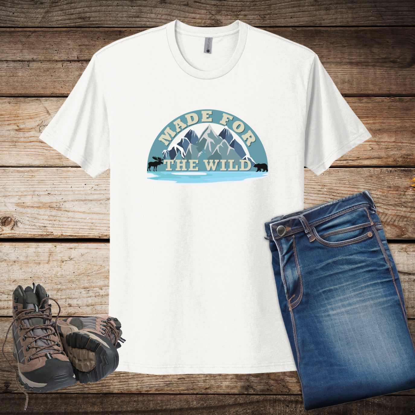Made for the Wild Unisex Travel Shirt, Gift for Hikers, Nature Lover T-Shirt