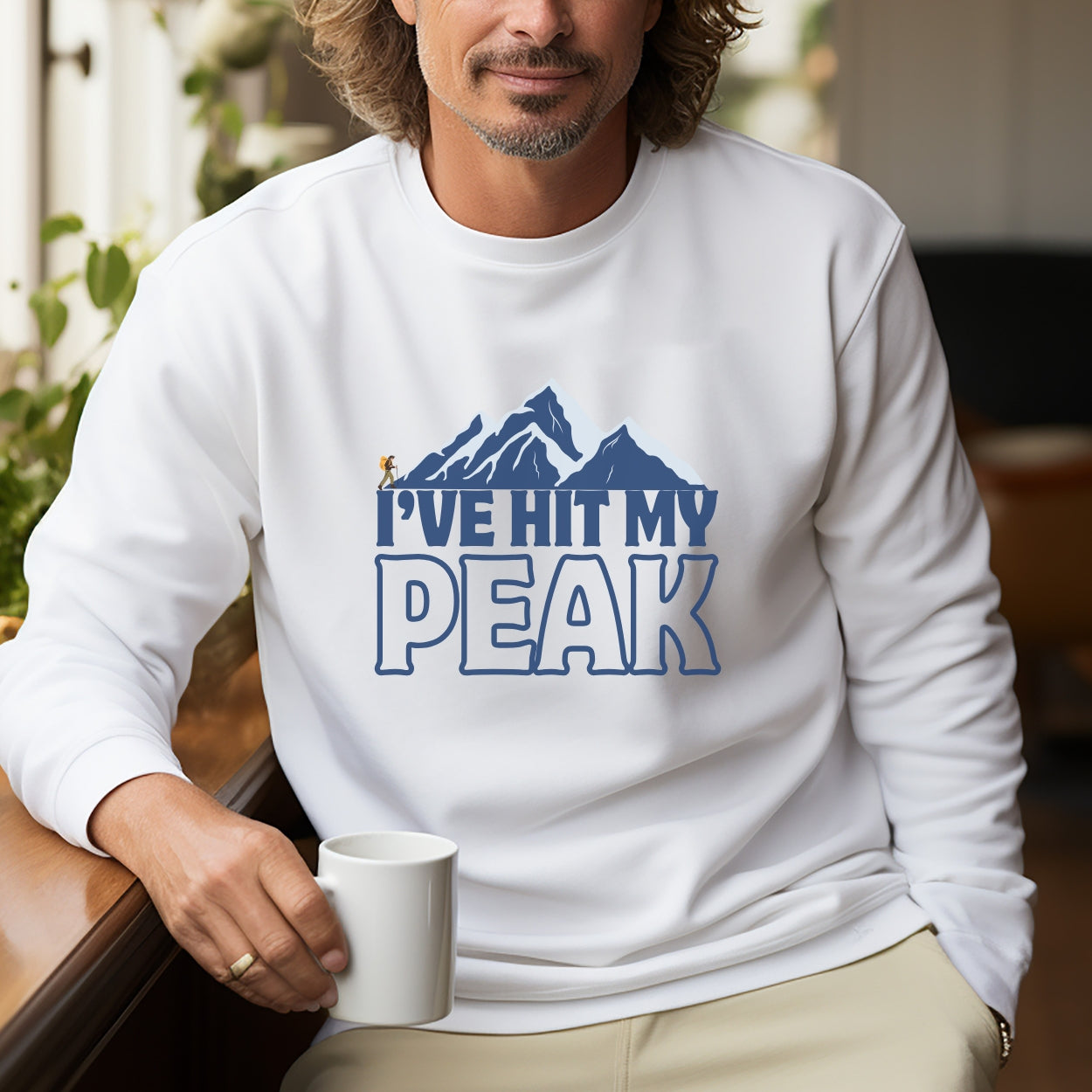 I’ve Hit My Peak Mountain Adventure Sweatshirt - Unisex, Gift for Hikers, Outdoor Enthusiasts