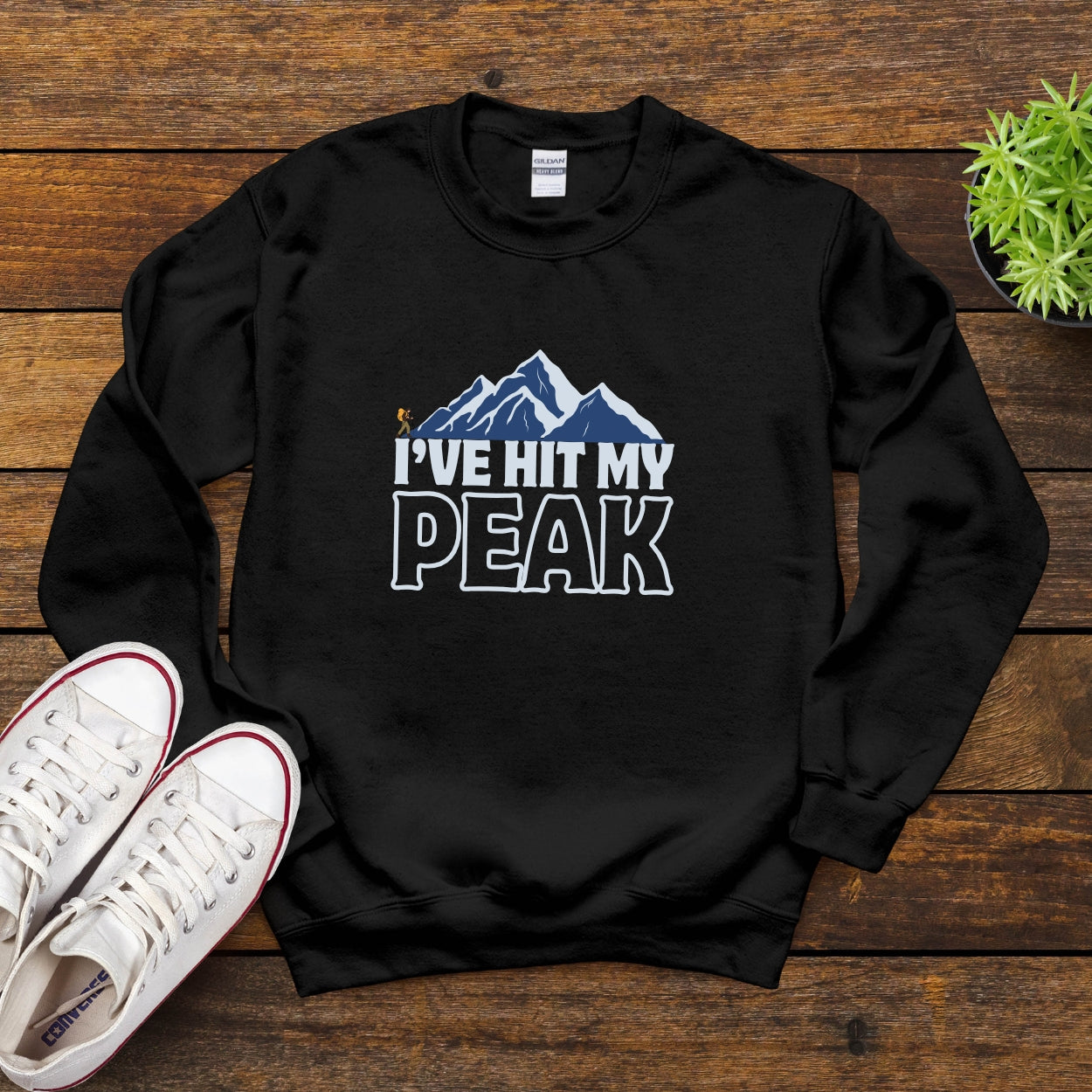 I’ve Hit My Peak Mountain Adventure Sweatshirt - Unisex, Gift for Hikers, Outdoor Enthusiasts