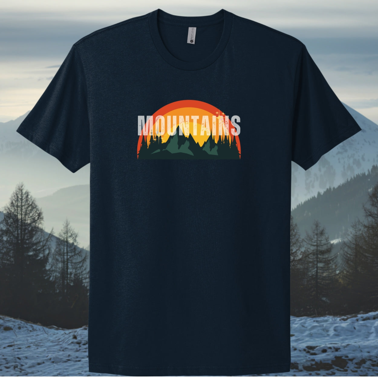 Mountains Vintage Sunset Tee
