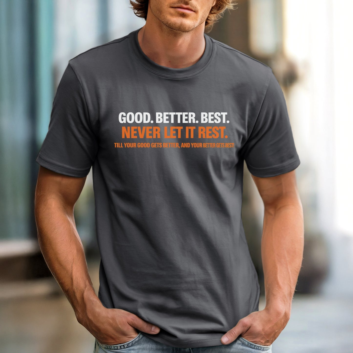 Comfort Colors Chicago Bears T-shirt Good Better Best Never Let It Rest fan gift
