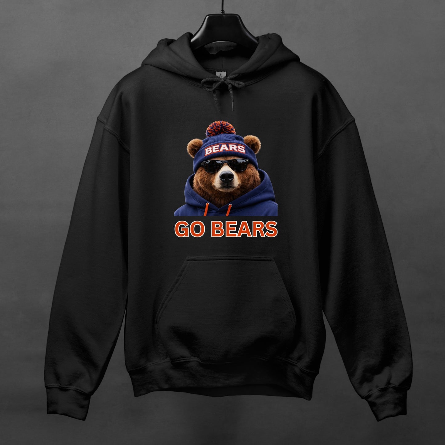 Chicago Bear 'Go Bears' Hoodie — Game Day Fan Gift Pullover