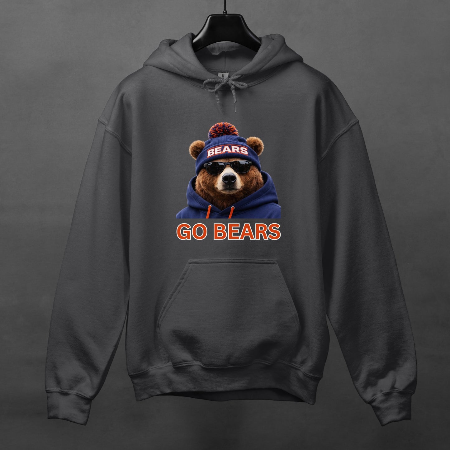 Chicago Bear 'Go Bears' Hoodie — Game Day Fan Gift Pullover