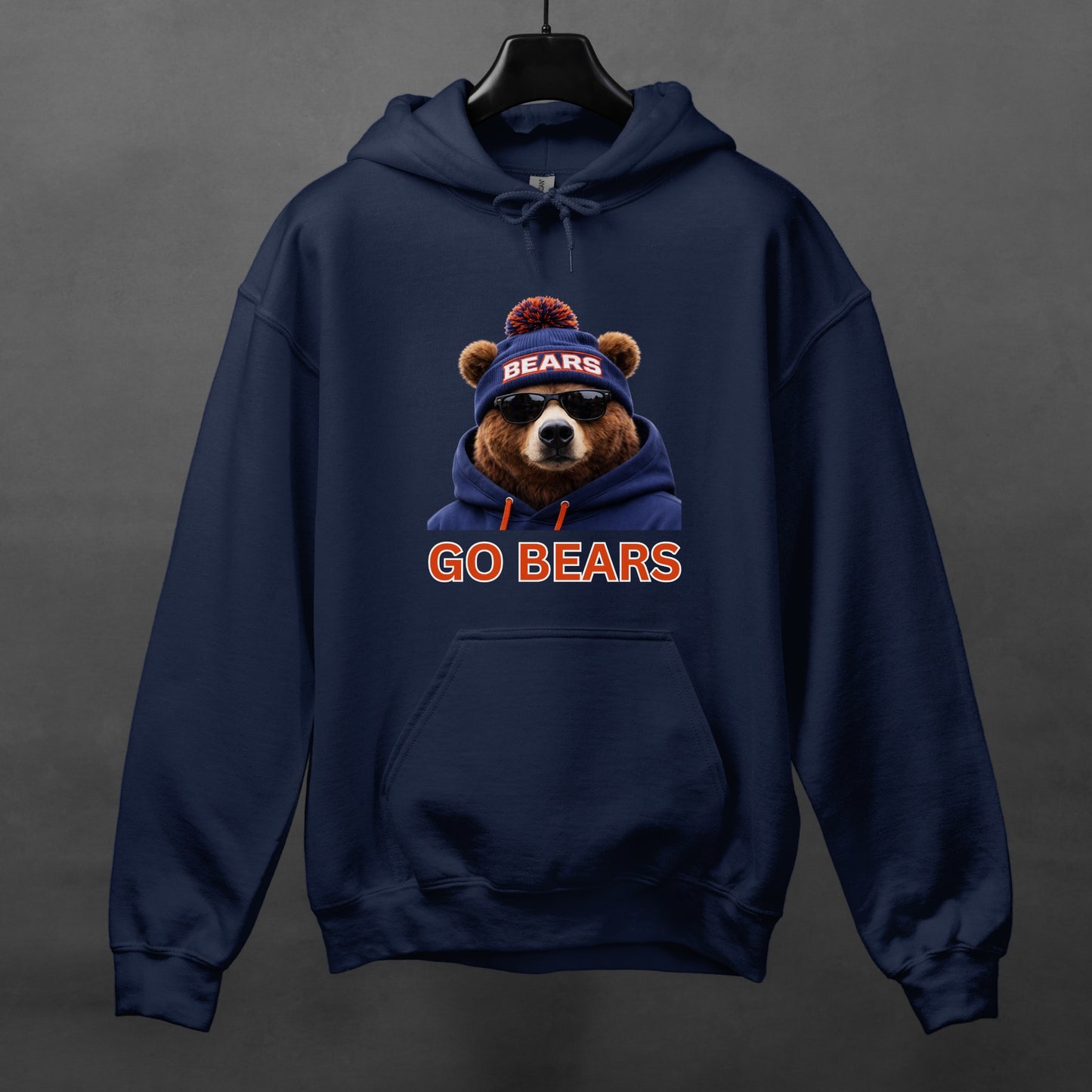 Chicago Bear 'Go Bears' Hoodie — Game Day Fan Gift Pullover