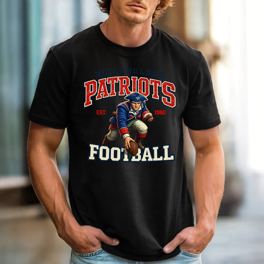 Patriots Vintage Football T-Shirt New England fan gift tee