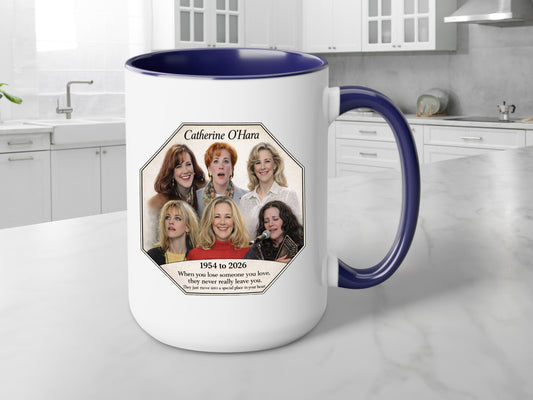 Catherine O'Hara Memorial Coffee Mug — Tribute Cast Collage Accent Mug (11/15oz)