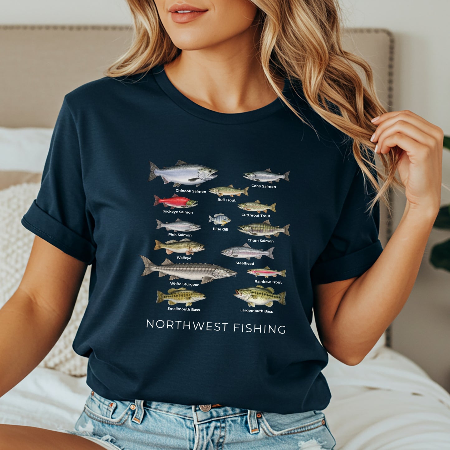 Fishing shirt for Northwest Fish Species T-Shirt gift for fishing lovers