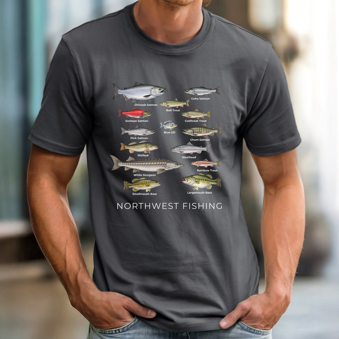 Fishing shirt for Northwest Fish Species T-Shirt gift for fishing lovers