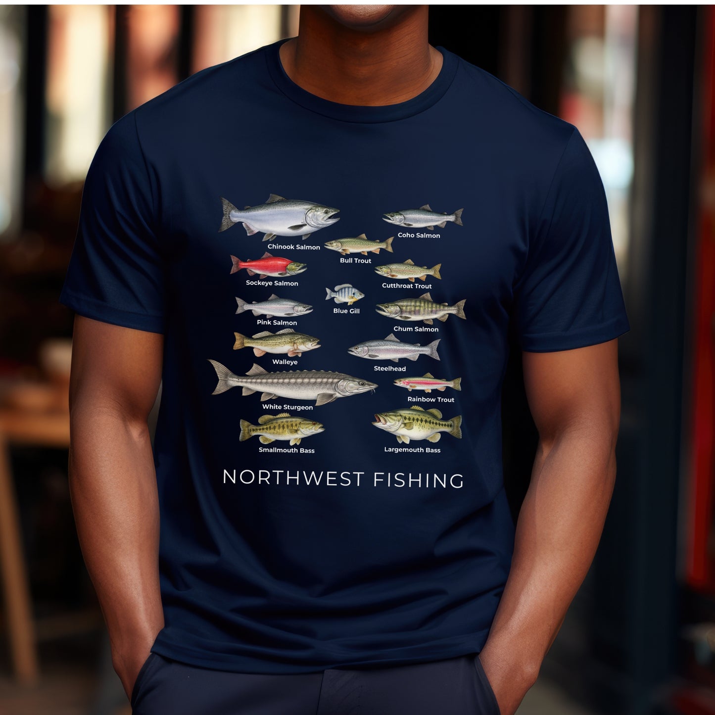 Fishing shirt for Northwest Fish Species T-Shirt gift for fishing lovers
