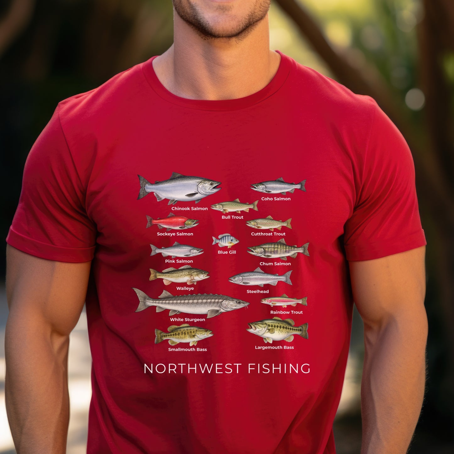 Fishing shirt for Northwest Fish Species T-Shirt gift for fishing lovers