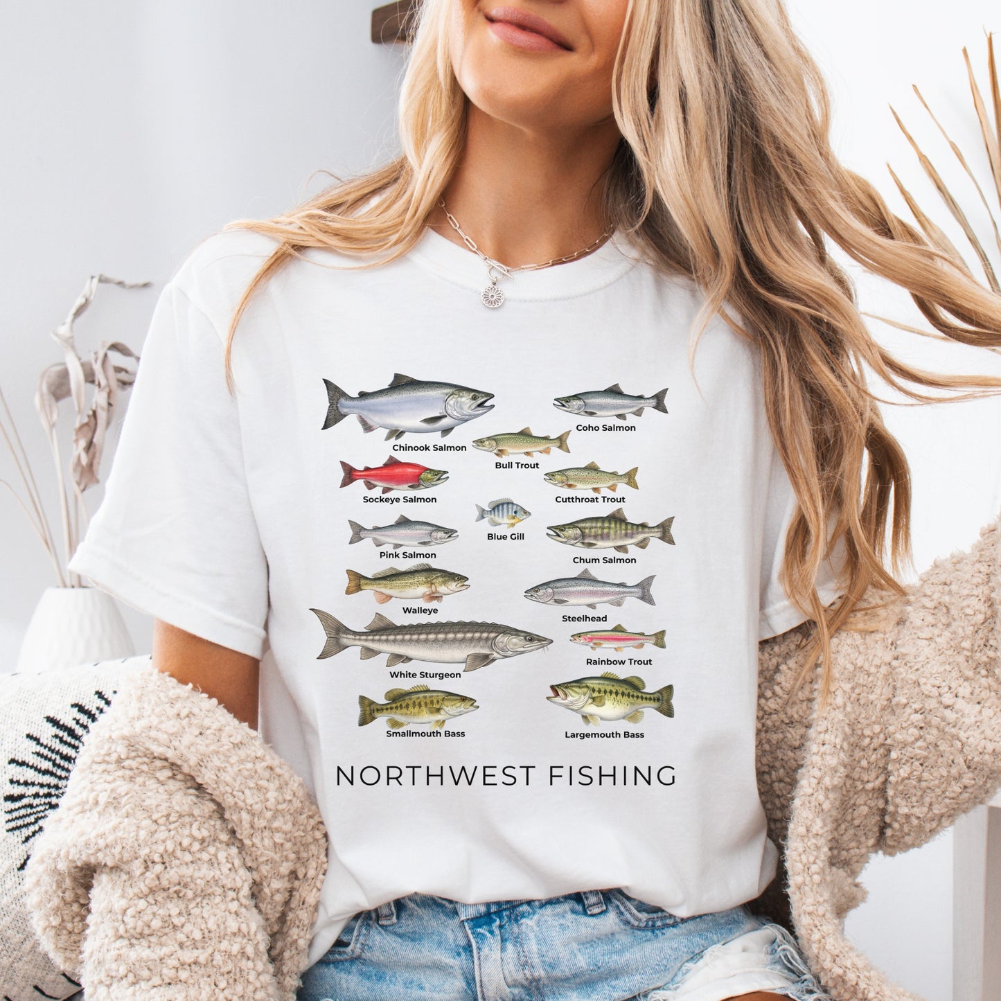 Fishing shirt for Northwest Fish Species T-Shirt gift for fishing lovers