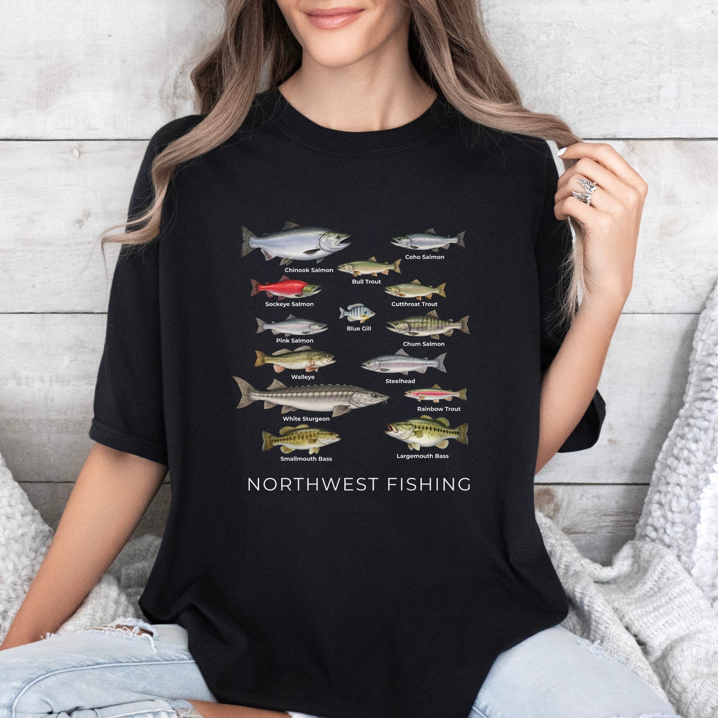 Fishing shirt for Northwest Fish Species T-Shirt gift for fishing lovers
