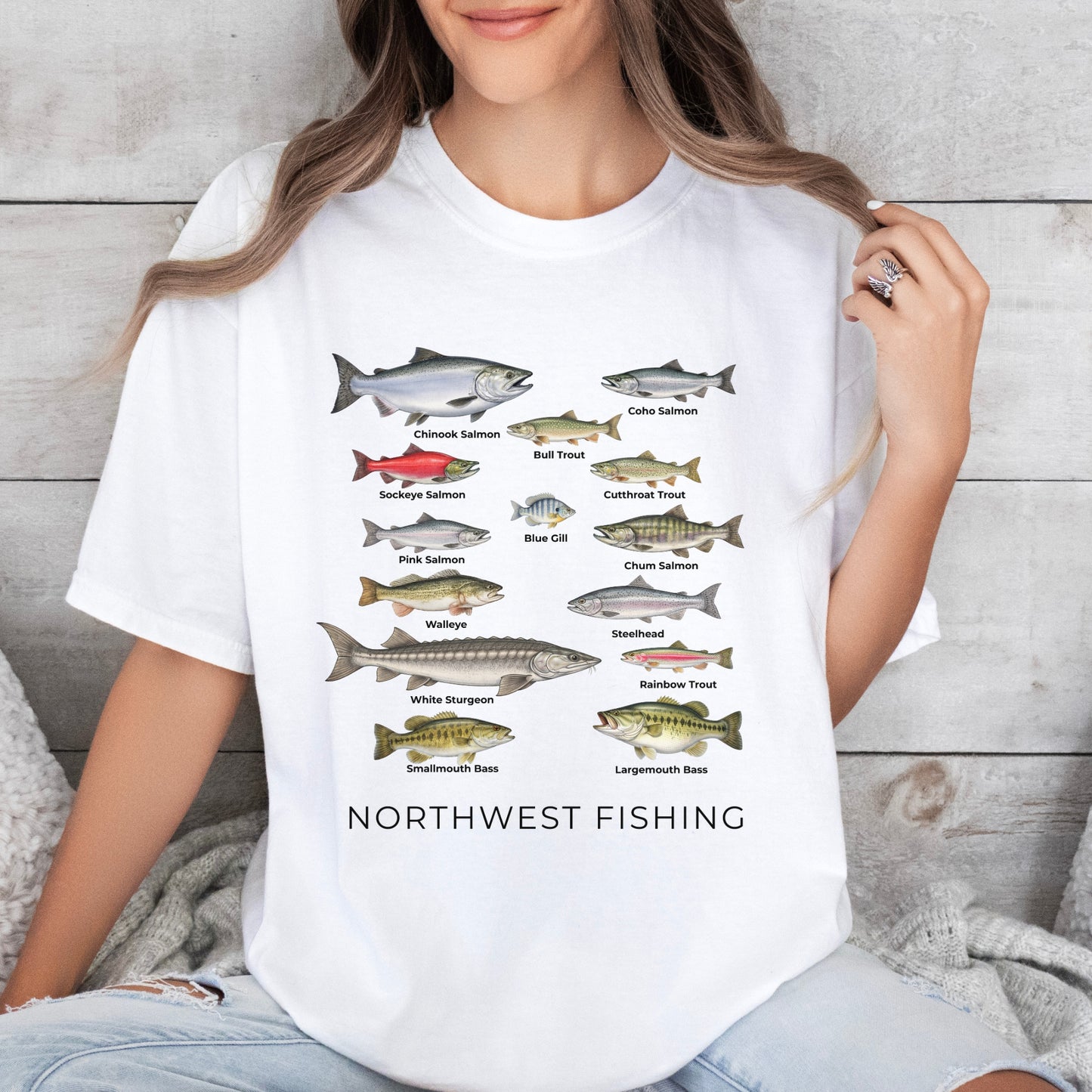 Fishing shirt for Northwest Fish Species T-Shirt gift for fishing lovers