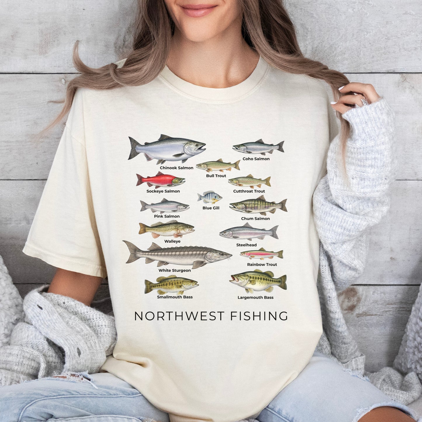 Fishing shirt for Northwest Fish Species T-Shirt gift for fishing lovers
