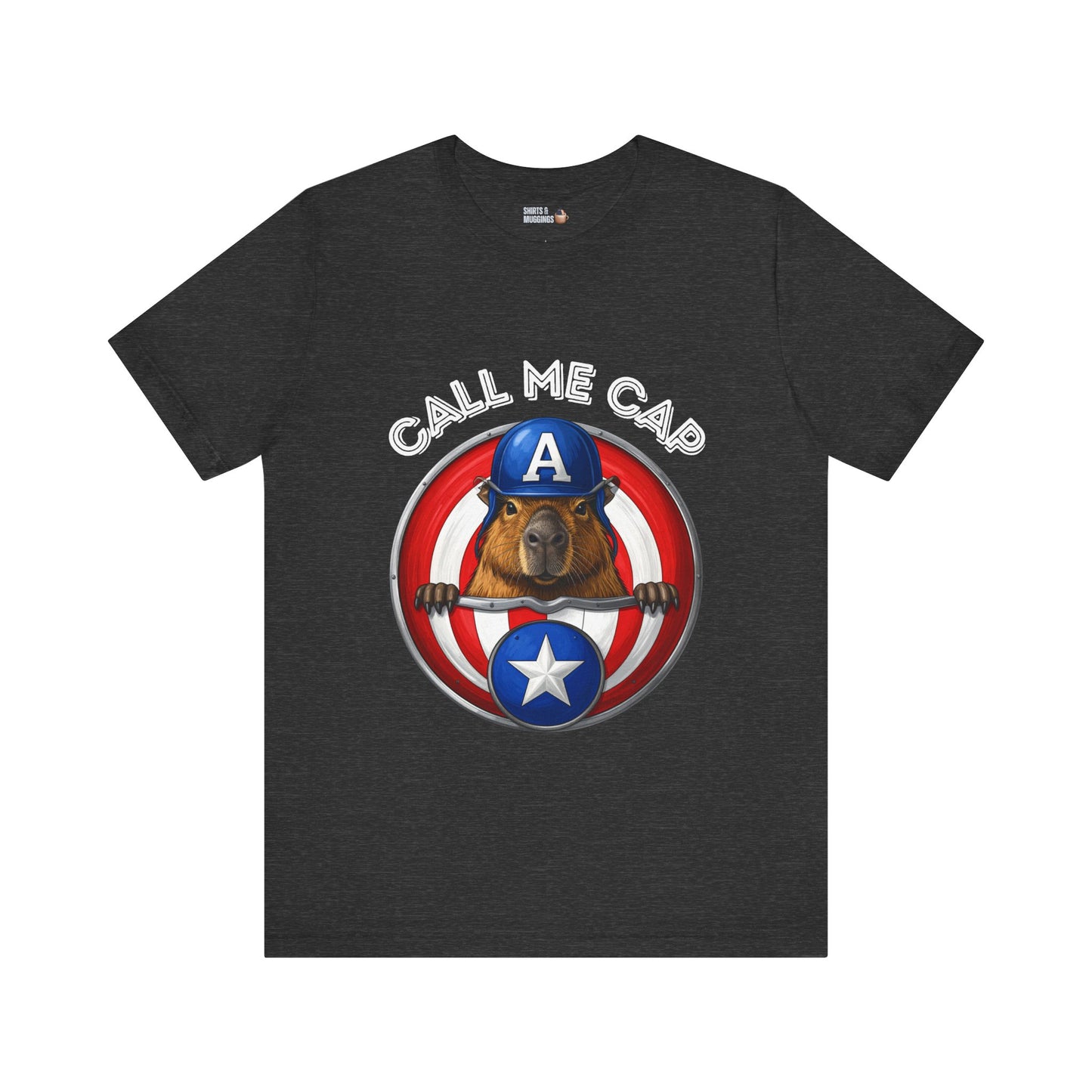 Call Me Cap Funny Capybara T-Shirt for Animal Lovers, Gift for Wildlife Fans, Fun Casual Wear, Birthday Gift