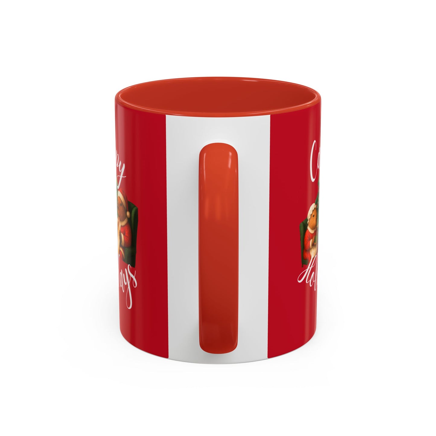 Capybara Holiday Coffee Mug — “Cappy Holidays” Festive Capybara Christmas Gift (11/15oz)