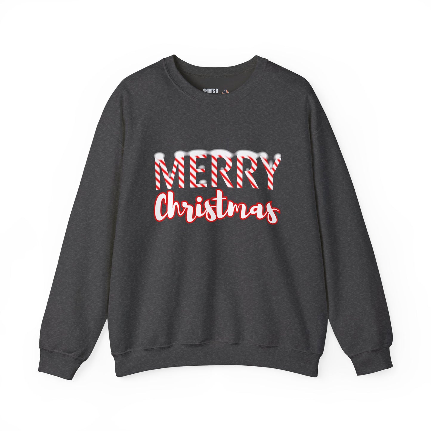 Merry Christmas Candy Cane Crewneck Sweatshirt