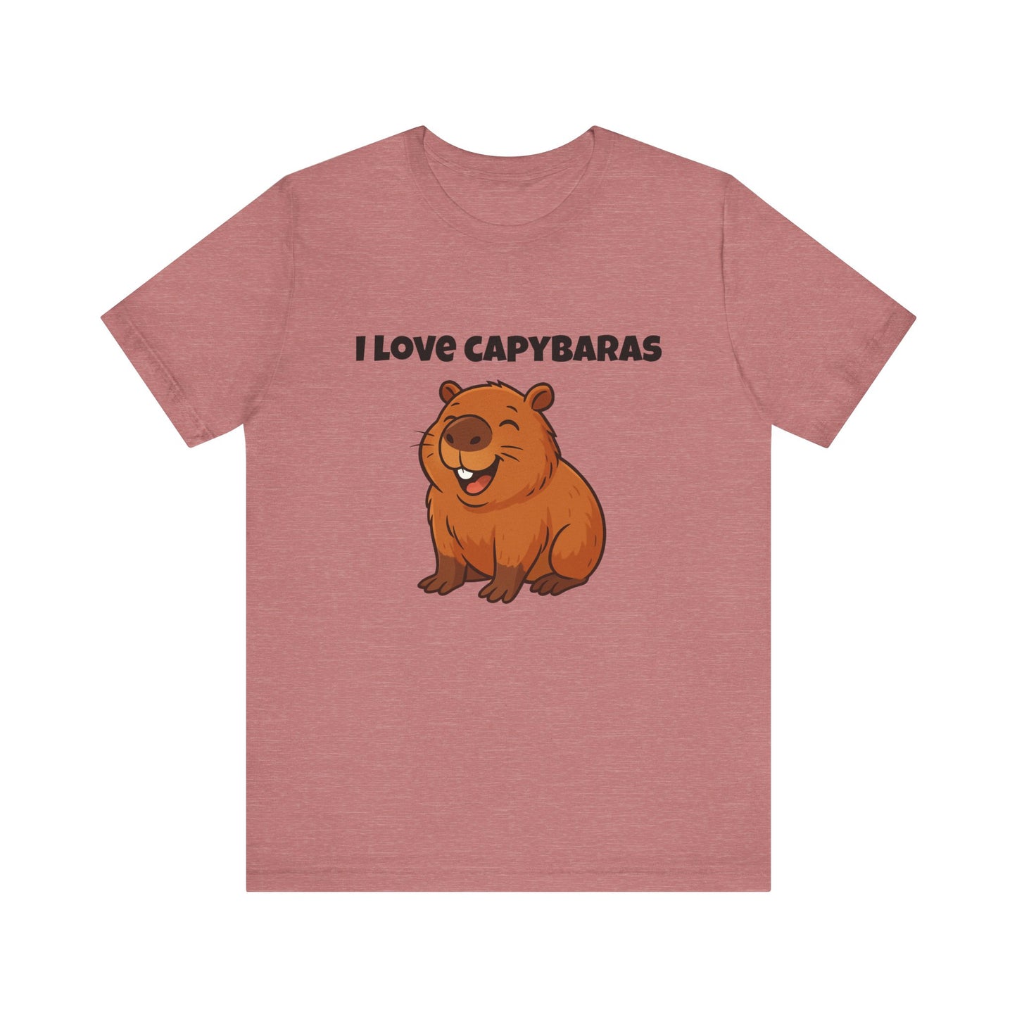 I love Capybaras t-shirt, Gift for Capybara lovers, Unisex fun apparel