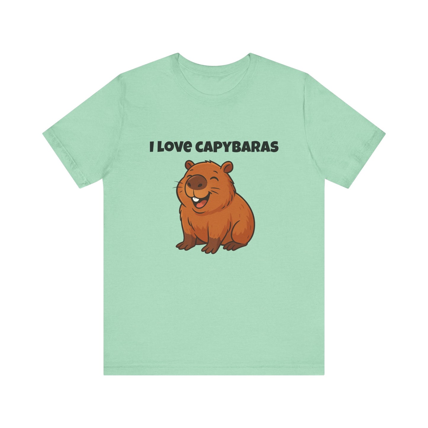 I love Capybaras t-shirt, Gift for Capybara lovers, Unisex fun apparel