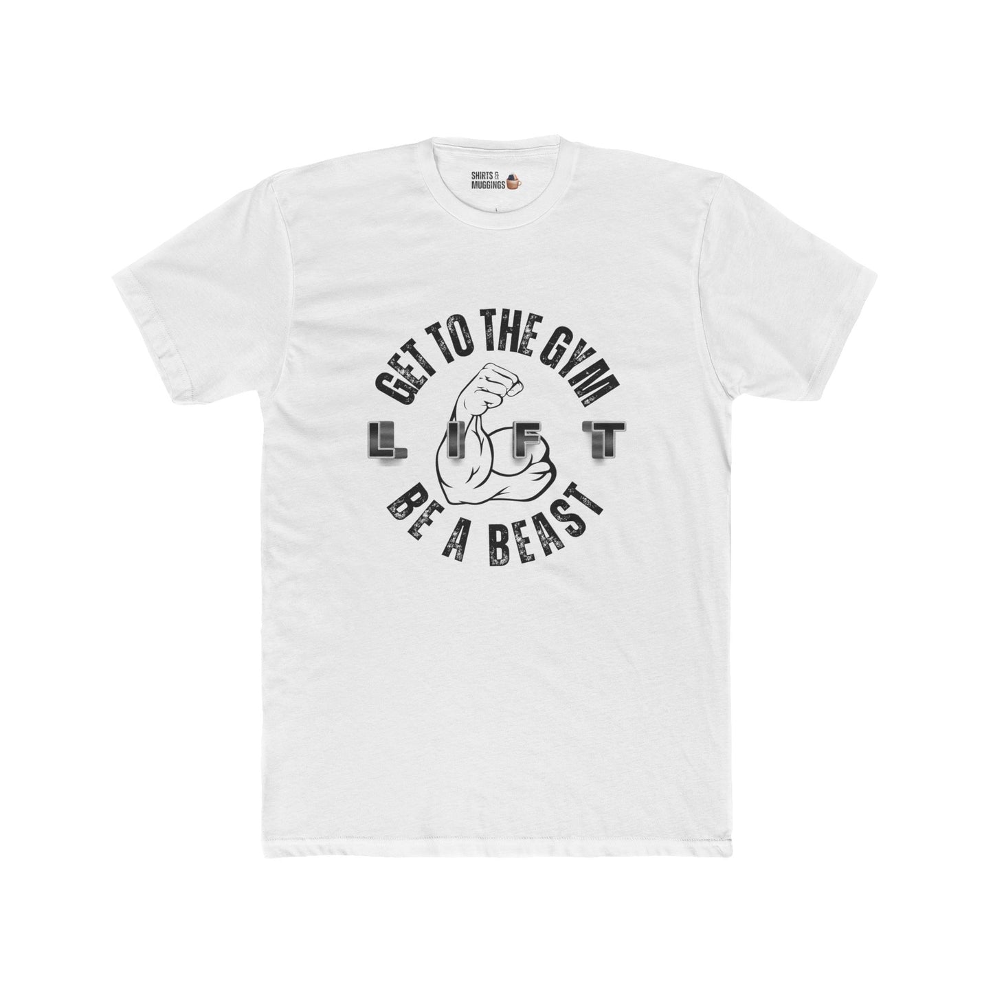 Get to the Gym and Be a Beast Unisex Tee, Fitness Shirt, Workout Apparel, Motivational Tee, Gym Lover's Gift