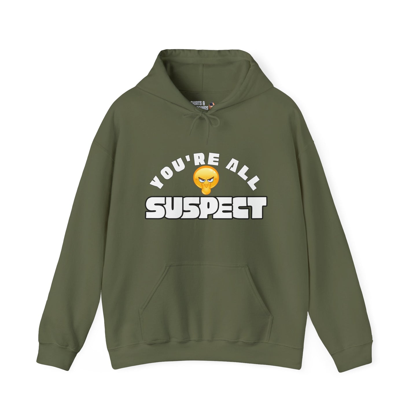 You're All Suspect Hoodie - Unisex Heavy Blend Sweatshirt, Funny Gift, Graphic Pullover, Cozy Hooded Top