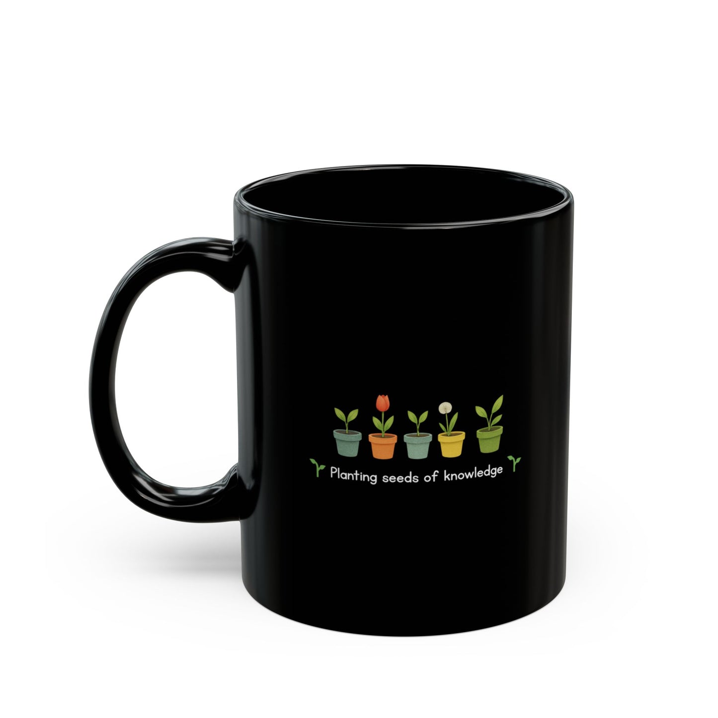 Planting Seeds of Knowledge Teacher Coffee Mug, Inspirational, Eco-Friendly Drinkware, Motivational Classroom Decor